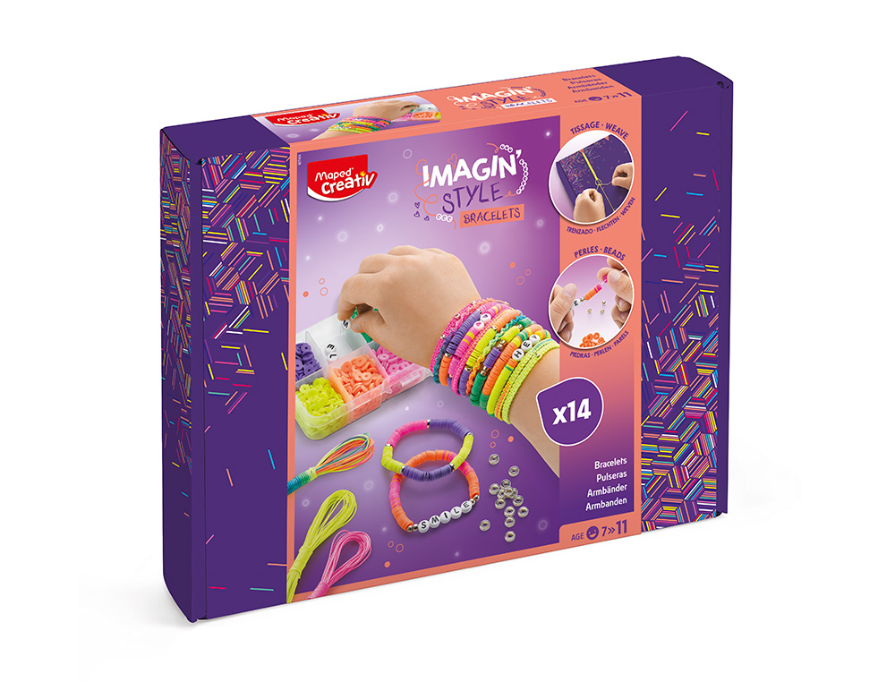 JUEGO MAPED CREATIVO PULSERAS NEON