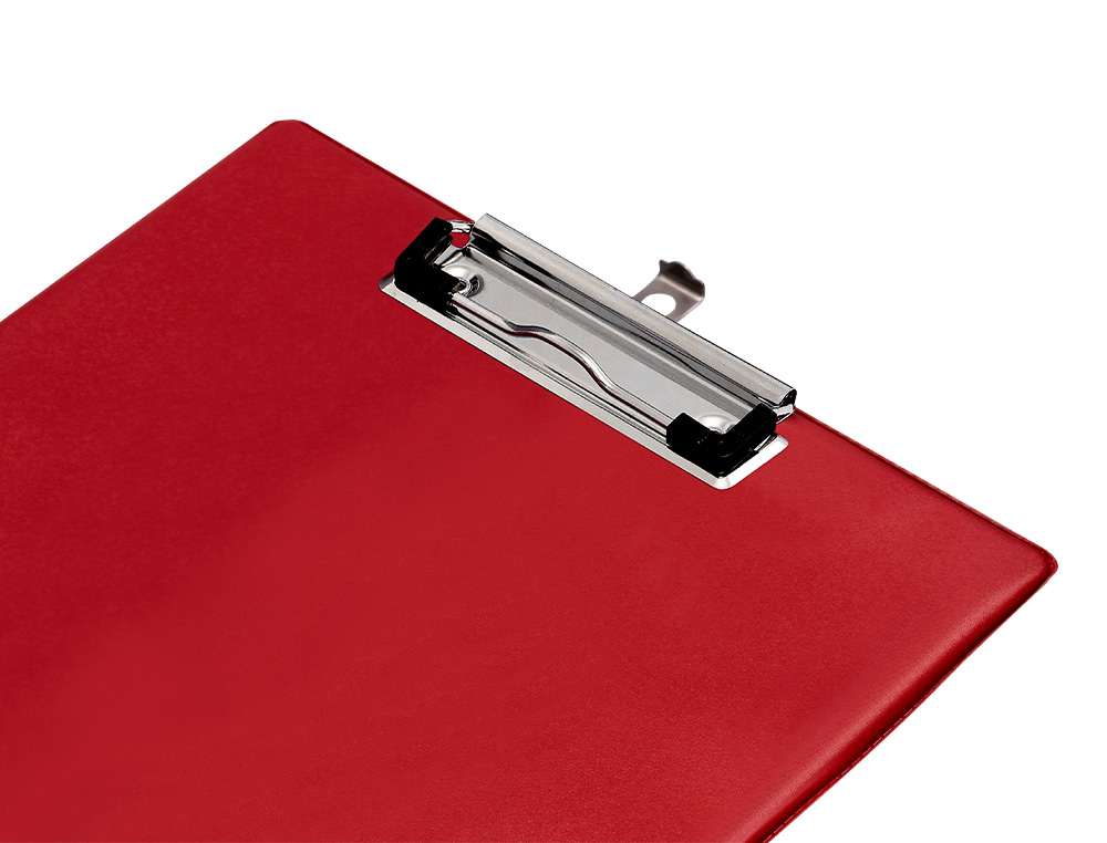 PORTANOTAS Q-CONNECT PLASTICO 50% RECICLADO DIN A4 ROJO GROSOR 2,1 MM