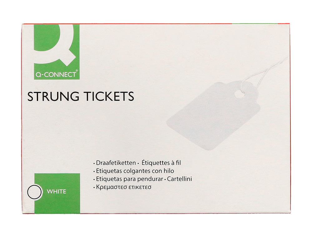 ETIQUETAS COLGANTES Q-CONNECT 45X65 MM CAJA DE 400 UNIDADES